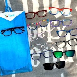 Pair Eyewear Larkin Frames and 11 toppers